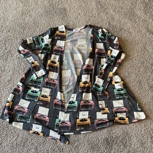 LULAROE TYPEWRITER CARDIGAN